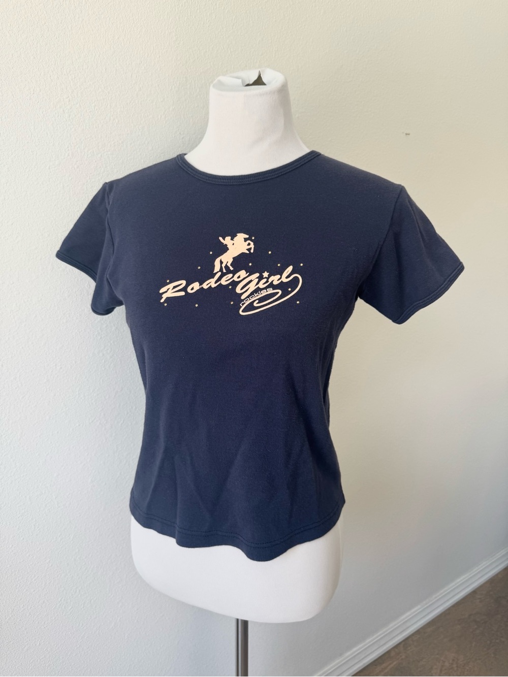 Vintage Rockies Navy Rodeo Girl Graphic Tee